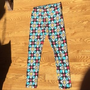 LulaRoe Mickey Mouse leggings Size OS